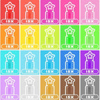 300 Pack 20 Colors Neon Bubbles Bulk in Gift Box, Mini Star Bubble Wand Party Favors for Kids, Birthday Treats, Party Supplies, Goody Bag Stuffer, Classroom Giveaways, Carnival Prizes Toy for Toddlers