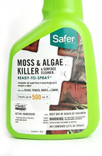 Safer Brand 5324-6 Moss and Algae Killer and Surface Cleaner, 32 oz. Hose Sprayer