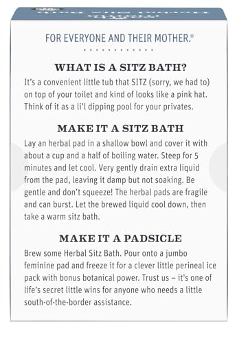 Earth Mama Herbal Sitz Bath | Pregnancy & Postpartum Essentials, Soothing Sitz Bath for Hemorrhoids with Witch Hazel, & Calendula, 6-Count (2-Pack)