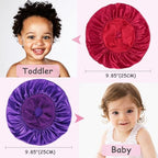 3 Pcs Baby Bonnets for Sleeping,Infant Sleep Cap Hair Bonnet for Baby Girls,Boys,Toddler