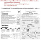 2025 Upgraded Bubble Machine with Remote Control, Automatic Rotation & RGB Lights, 1800mAh Rechargeable Battery, Type-C Charge, Bubble Maker for Kids, Weddings, Birthday Parties, Outdoor Activities