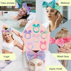 WSYUB Spa Headband Bulk, Headband for Washing Face,28pcs