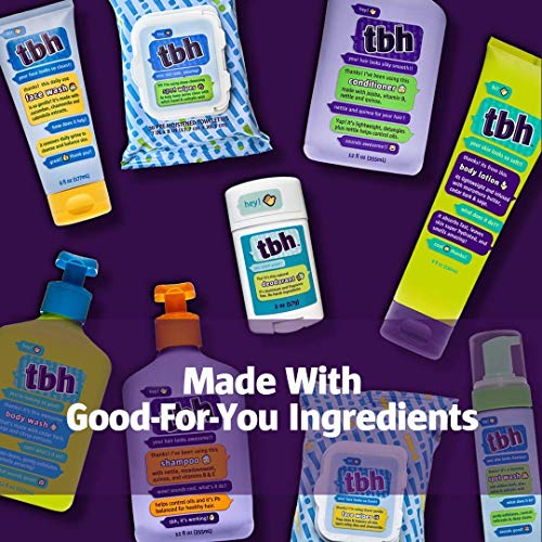 TBH Kids Spot Wash Wipes - Cleansing Face Wipes - Acne Prevention - Sulfate, Paraben Free - 30 Pack.