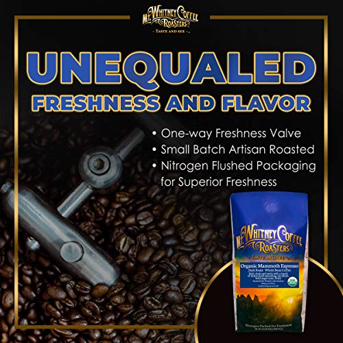 Mt. Whitney Organic Mammoth Espresso, Low Acid Coffee (Whole Bean, 2 Lb)