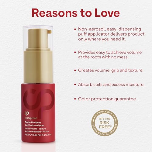 Colorproof Volume Hair Powder Spray 0.4 Fl. Oz. Talc Free Powder Texture Spray, Madagascar Vanilla Scent