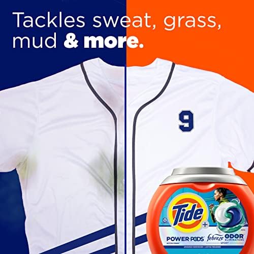 Tide Power Pods Laundry Detergent Pacs with Febreze Sport, 25 Count, Febreze Freshness with Sport Odor Defense