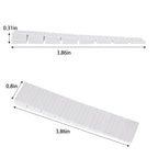 ZZJMCH 12 Pack White Multi Purpose Furniture Plastic Shims for Leveling Extreme Weight Capacity Wedges Easy to Snap Cut-to-fit Size Leveler for Toilet Shims, Doors, Windows, Sheds, Table