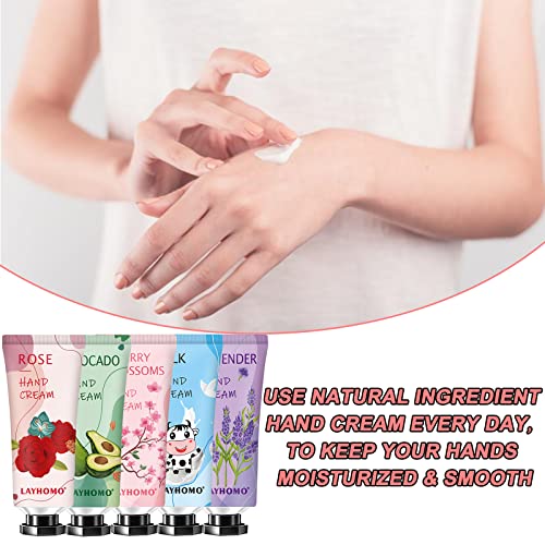 74 Pack Hand Cream Gift Set For Women and Girls,Valentines Day Gifts for Her,Him,Teacher Appreciation Gifts,Shea Butter in Natural Plant Hand Lotion For Dry Hands,Scented Mini Hand Lotion Travel Size