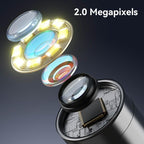 USB Digital Microscope, 50x-1600x Magnification Handheld, 1440P HD 8 LED Lights, Portable Pocket Microscope, Compatible with iOS and Android Devices, 2MP Magnifier Microscopes Camera for Adults, Kids