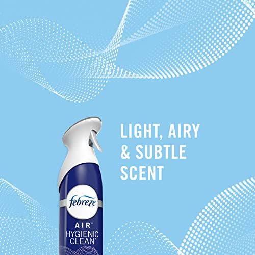 Febreze Air Freshener, Air Effects Hygienic Air Cleaning Spray, Clean Splash Scent, 8.8 Oz. Aerosol Can (Pack of 3)