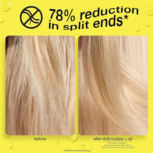 K18 Molecular Repair Hair Oil, Weightless Oil for Stronger, Healthier Hair, Suitable For All Hair Types