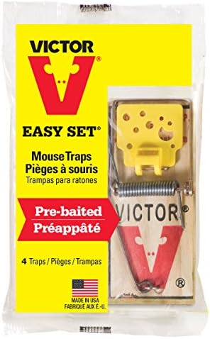 Victor Easy Set Mouse Trap - 18 Pack (72 Total Traps)