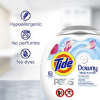 Tide Pods +downy Free, Liquid Laundry Detergent Pacs, 73 Count