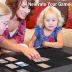 Stitched Playmat for MTG Magic The Gathering - Play Mat with Tube Case for MTG Card Game Playing(Black Zones)