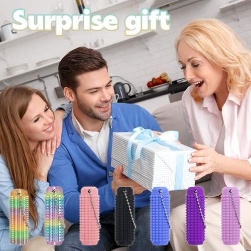 Little Ouchies Fidget Toys,Pain Stim Fidget Toy Reduce Stress for Adults,Anxiety Relief Pain Stim,Spiky Fidget Keychain for Anxiety and Stress Reduction,Novelty Gifts for Friends 5PCS