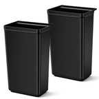 Briwooody 2 Pcs Large Capacity Trash Bins for Bussing Cart 22" H, 9" W, 13"L Attachable Trash Can Hauler for Rolling Utility Cart Accessories Wastebasket Polyethylene Plastic Restaurant Tub