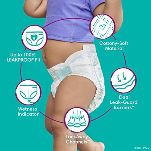 Pampers Cruisers Diapers - Size 5, 60 Count, Disposable Active Baby Diapers with Custom Stretch