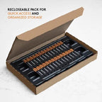 Duracell Coppertop AAA Batteries, 28 Pack, 12-Year Shelf Life, Storage Tray