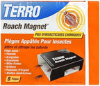 TERRO T256-8 Poison Free Roach Magnet Trap and Killer with Exclusive Pheromone Technology - Kills Ants, Spiders, Scropions, Silverfish, Crickets, and More - 8 Traps