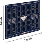 for Yugioh Playmat, 2-Player, Limited Edition Rare Dice and Free Storage Bag Master Rule Duel Field Zones, Large Card Game Mat (Building Blocks)