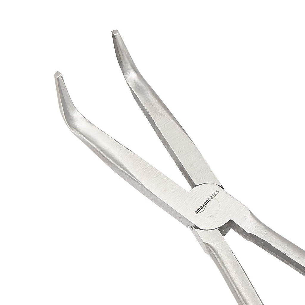 Amazon Basics Extra Long Reach Needle Nose Pliers Tool Set for Narrow Spaces, Versatile, 3-Piece, Black