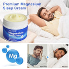 Magnesium Cream for Sleep - Topical Magnesium Oil for Feet, Pure Premium Magnesium Lotion for Body with Vitamin E and Almond Oil for Muscle Soreness, 1pcs