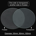 Lab Microscope Accessories Microscope Working Stage-Stereo Microscope Working Stage Translucent Board Frosted Work Board Round Specimen Plate Diameter 55mm 75mm 90mm 95mm 100m(Diameter 75mm)