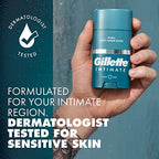 Gillette Intimate Pubic Anti-chafe Stick, Reduces Rubbing and Irritation, Pubic Anti-Chafing For Men, Easy Application, Dermatologist Tested (Pack of 2)