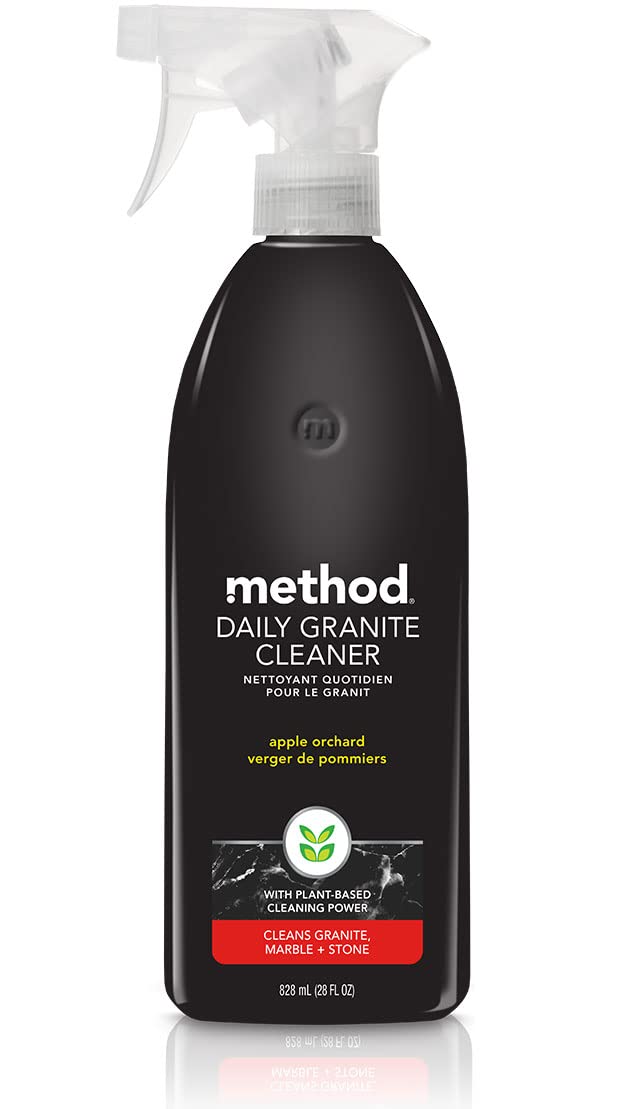 Method Daily Granite Cleaner, Apple Orchard, Set includes 68 oz. Refill and 28 oz. Spray Bottle, 28 Ounce Spray and 68 Ounce Refill