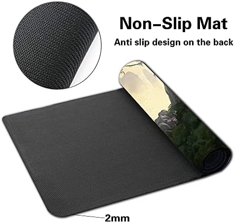 Board Game MTG Playmat Games Size 60X35 cm CCG Compatible for MTG CCG RPG Trading Card Game (MTG1-Rootbound Crag)