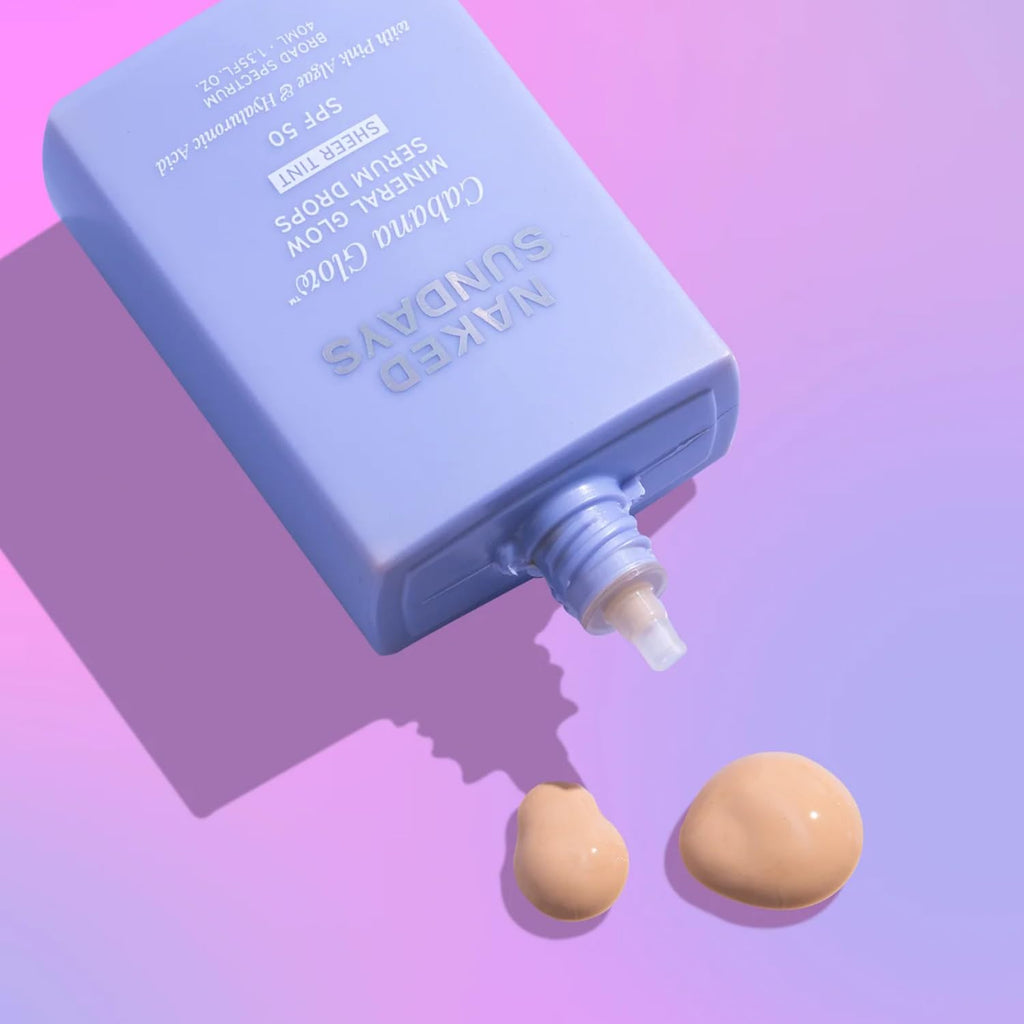 Naked Sundays CabanaGlow Sheer Tint SPF 50 – Lightweight Sunscreen Serum with Non-Nano Zinc, Hydrating Skincare Ingredients & Natural Radiant Glow
