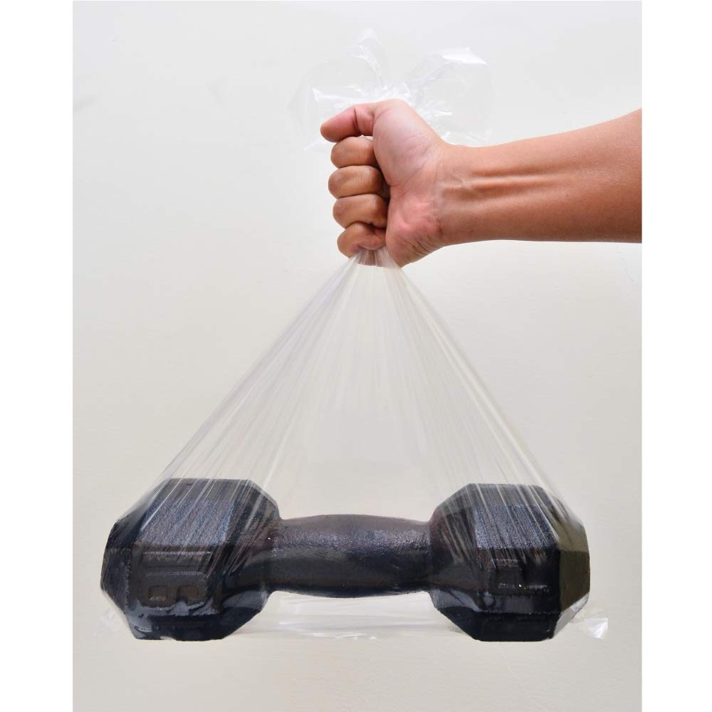Wowfit 100 CT 16x20 inch 1.1 Mil Clear Plastic Flat Open Poly Bags – Great for Dough Proving, Sourdough Bread, Baking, Food Storage, and More