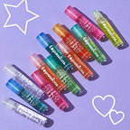 Expressions 12pc Roll On Lip Gloss Set with Carrying Case, Glossy Lip Make-up for Kids and Teens - Fruity Flavors, Non Toxic, Kid Friendly, Party Gift, Best Friends