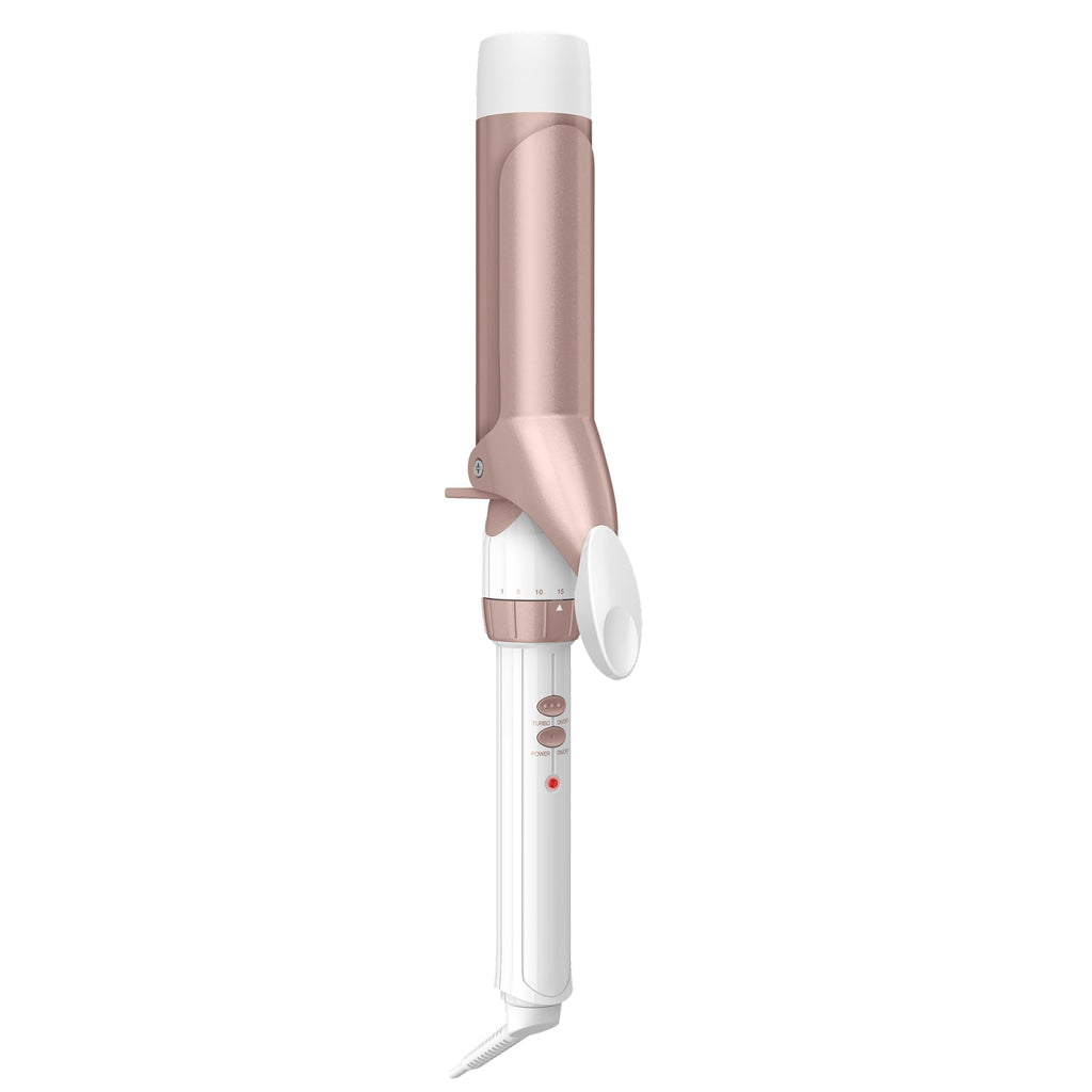 Conair Curling Iron, Double Ceramic, 1 1/2-in. Barrel, White/Rose Gold