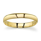 SKAHFIS 10k Yellow Gold Light Comfort Fit 3mm Wedding Band Size 8