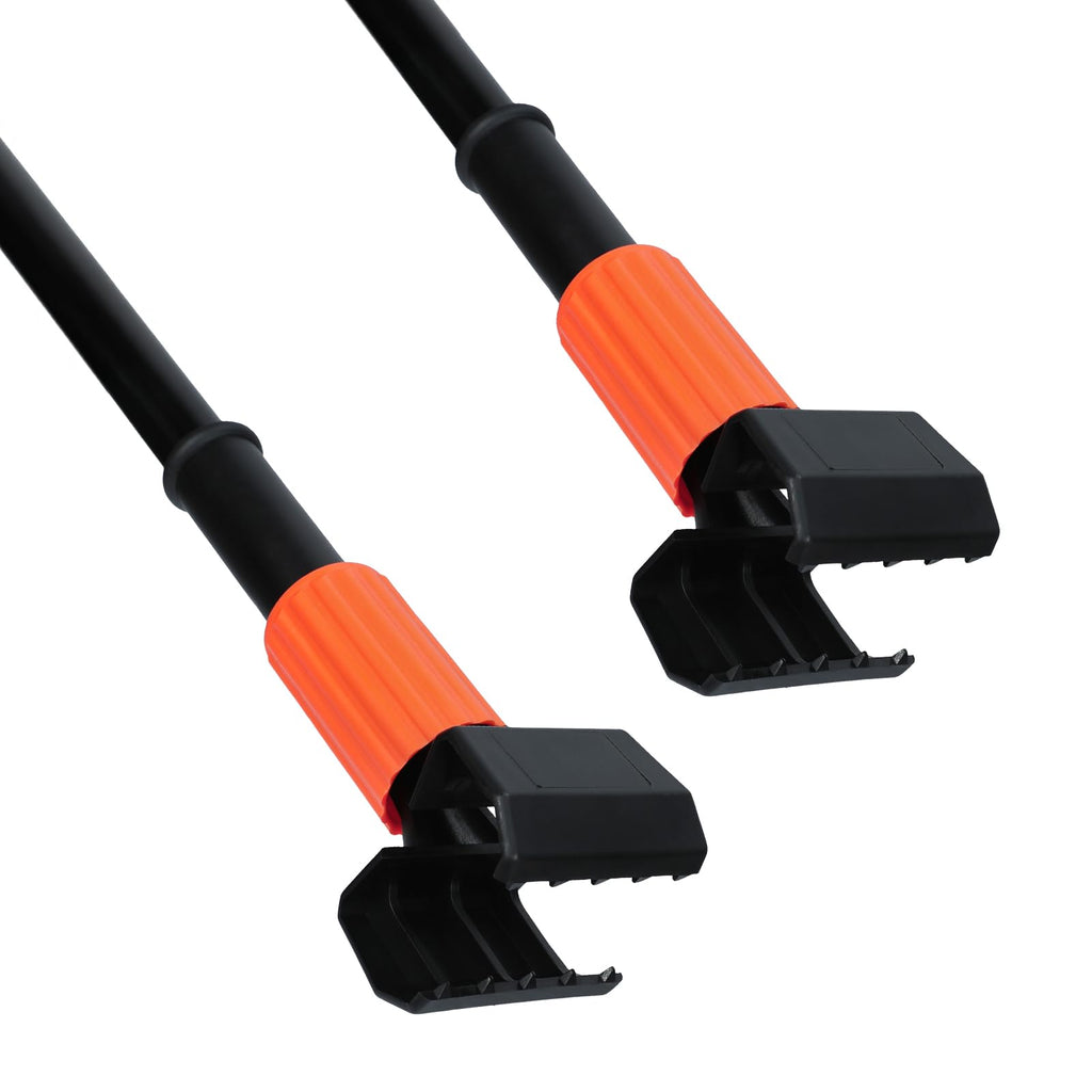 KalTell (2PK) Commercial Wet Mop Handles Replacement, Heavy Duty Jaw Clamp Style Mop Stick, Industrial Mop Grippers-Savety Orange