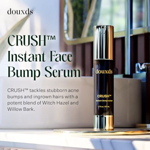 douxds CRUSH™ Instant Face Bump Serum, Acne Treatment for Clear Skin and Fast Healing, Natural Razor Bump Treatment, Acne Treatment, Ingrown Hair, Men’s Skincare, 50 ml