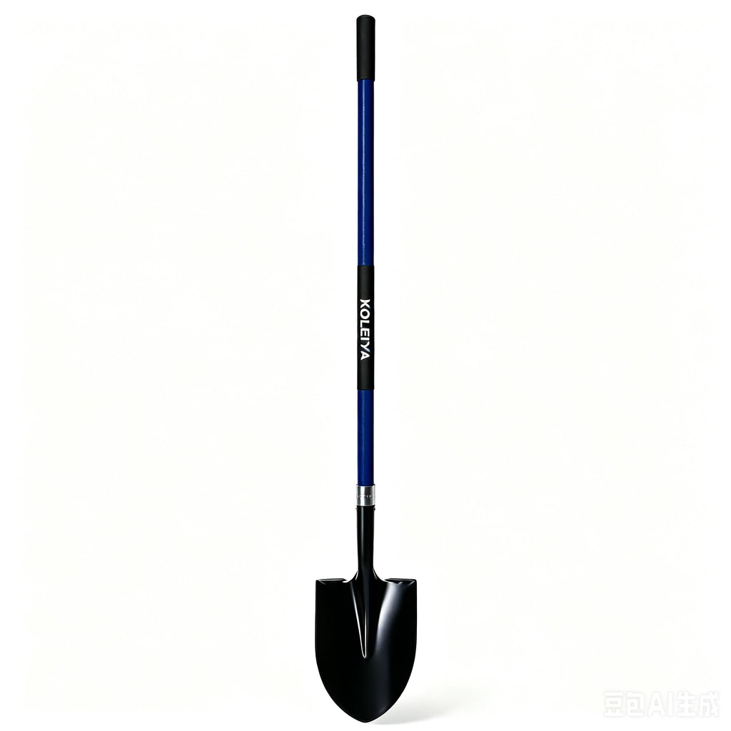 KOLEIYA Shovel,Shovels for Digging Heavy Duty with Fiberglass Handle,Spade Shovel for Gardening Trenching Planting Transferring,57 inches,Blue
