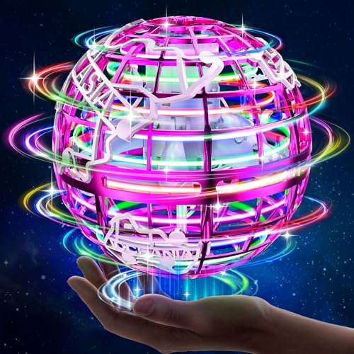 Flying orb Ball 2025 Upgrade Hover Boomerang Ball 6 Lighting Effects Cool Toys for Kids Teen Adults Indoor Outdoor Flying Toy