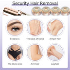 Generation 2 Replacement Heads for Flawless Facial Hair Remover Replacement Heads,Suitable for Flawless Replacement Heads Gen 2 for Flawless Facial Hair Remover for Women,As Seen On TV.(4 Pack)