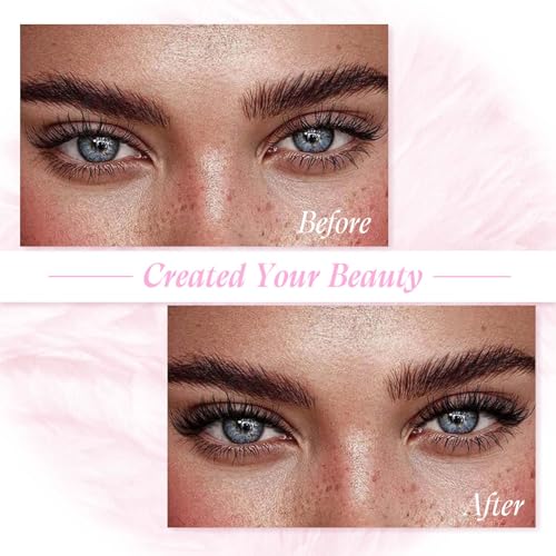 Individual Lashes Large Tray D Curl Lash Clusters 10D 20D 30D 40D Individual Lash Extensions Cluster Lashes Lash Extension Supplies Eyelash Clusters (20D-0.07D, 11mm)