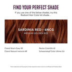 Madison Reed Radiant Hair Color Kit, Medium Amaretto Red for 100% Gray Coverage, Ammonia-Free, 6NCG Sardinia Red, Permanent Hair Dye, Pack of 3