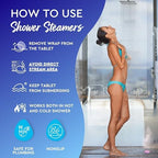 Cleverfy Shower Steamers Aromatherapy - Variety Pack of 6 Shower Bombs with Essential Oils. Self Care Birthday Gifts for Women and Valentines Day Gifts for Her and Him. Blue Set