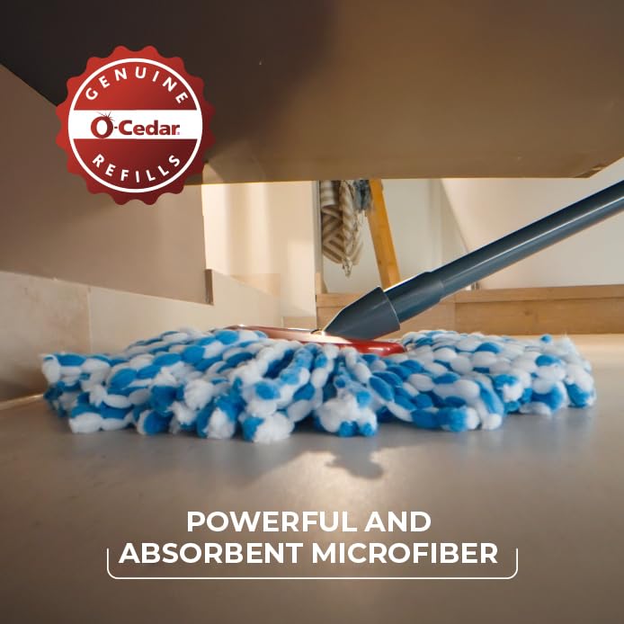 O-Cedar EasyWring RinseClean Refill 4-Pack, Blue, 4 Count