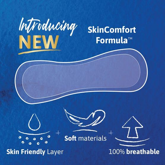 TENA Intimates Ultra Thin Light Bladder Leakage Pad for Women, Light Absorbency, Regular Length, 2 Pack 60 Total