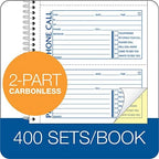 Adams Phone Message Book, Carbonless Duplicate, 5.50 x 11 Inches, 4 Sets per Page, 400 Sets per Book (SC1154D)