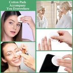 Maxcheck 2500 Pcs Cotton Rounds Bulk Exfoliating Rounds Cotton Rounds for Face Makeup Remover Pads Cotton Facial Pads Cotton Pads for Face Cotton Pads for Makeup Removal Toner Pads