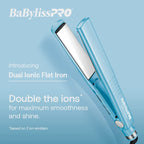 BabylissPRO Nano Titanium Specialty Ionic Hair Straightener, Professional Flat Iron For All Hair Types
