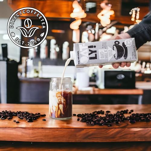 Direct Coffee Tea Est 2019 Oat Milk Value Bundle – Barista Edition, 4-Pack Non-Dairy Creamer for Coffee, Vegan, Dairy-Free & Gluten-Free, Includes Brand Sticker