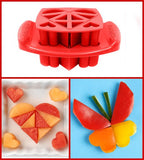 FunBites Food Cutter Set, Orange Triangles, Red Hearts